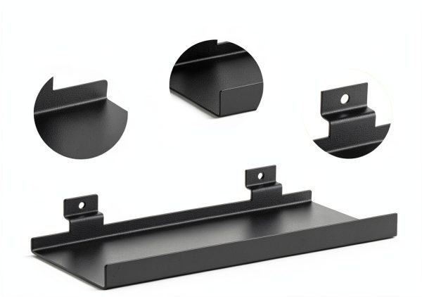 Slatwall Shelves DoubleFill 12 Pack Heavy Duty Metal 10 x 4.3 in Black-3