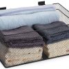 Metal Mesh Hanging Bins Kokone Slatwall Storage 3 Pack Black-8