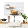 Slatwall Shelves Shimeyao 4-Pack Black Metal 17x10 in Display-4