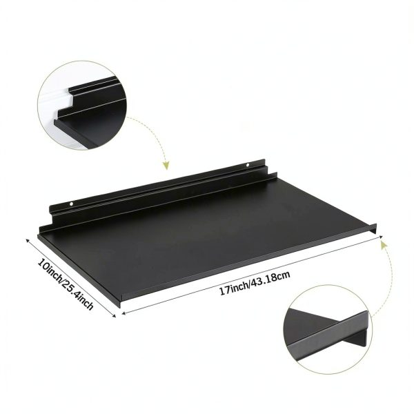 Slatwall Shelves Shimeyao 4-Pack Black Metal 17x10 in Display-1