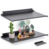 Slatwall Shelves Shimeyao 4-Pack Black Metal 17x10 in Display-0