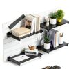 Wood Slatwall Shelves WETOECOTEC Black 24×12 in Powder Coated Shelf-5