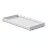 Maitys 4 Pack 8 x 4.3 Inch Slatwall Shelves White Plastic with Fence-2