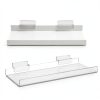 Slatwall Shelves Yalikop 10x4 Inch Clear Acrylic 4 Pack Organizer-1