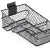 Metal Mesh Hanging Bins Kokone Slatwall Storage 3 Pack Black-2