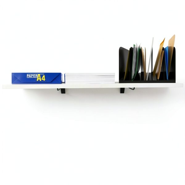 Laminated White Melamine Shelf Board by SSWBasics 36x12 Cabinet Shelf-1