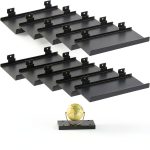 Slatwall Shelves DoubleFill 12 Pack Heavy Duty Metal 10 x 4.3 in Black-0