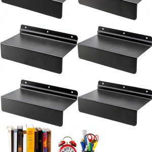 Slatwall Shelves 6 Pack Acshio Heavy Duty Black Metal 9x4-0