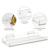 Slatwall Shelves Yalikop 10x4 Inch Clear Acrylic 4 Pack Organizer-3