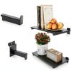 Wood Slatwall Shelves WETOECOTEC Black 24×12 in Powder Coated Shelf-6