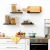 Slatwall Shelves DoubleFill 12 Pack Heavy Duty Metal 10 x 4.3 in Black-1