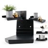 10X4.3 Inch Slatwall Shelves 8-Pack SNOGSWOG Black Metal Display-6