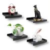 10X4.3 Inch Slatwall Shelves 8-Pack SNOGSWOG Black Metal Display-5