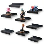10X4.3 Inch Slatwall Shelves 8-Pack SNOGSWOG Black Metal Display-0