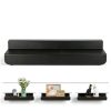 10X4.3 Inch Slatwall Shelves 8-Pack SNOGSWOG Black Metal Display-4