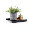 10X4.3 Inch Slatwall Shelves 8-Pack SNOGSWOG Black Metal Display-2