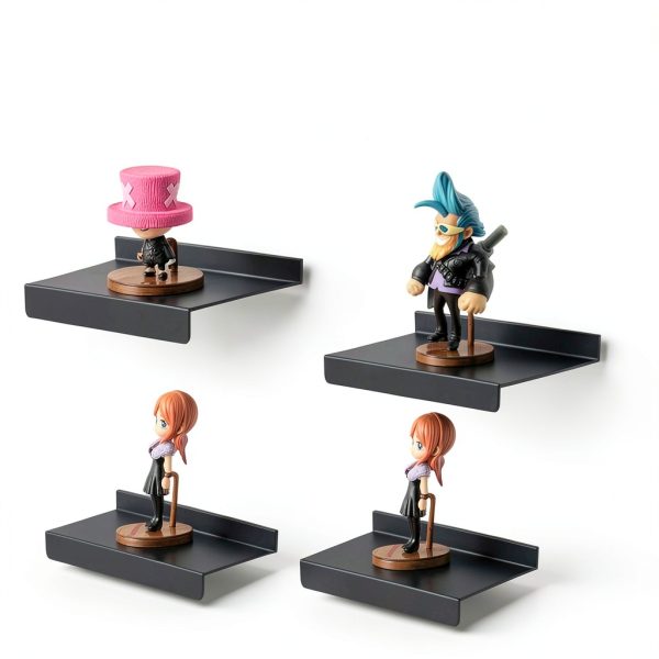 10X4.3 Inch Slatwall Shelves 8-Pack SNOGSWOG Black Metal Display-3